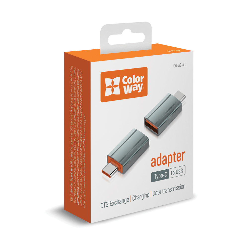 Adaptér ColorWay z Type-C na USB-A female (CW-AD-AC)