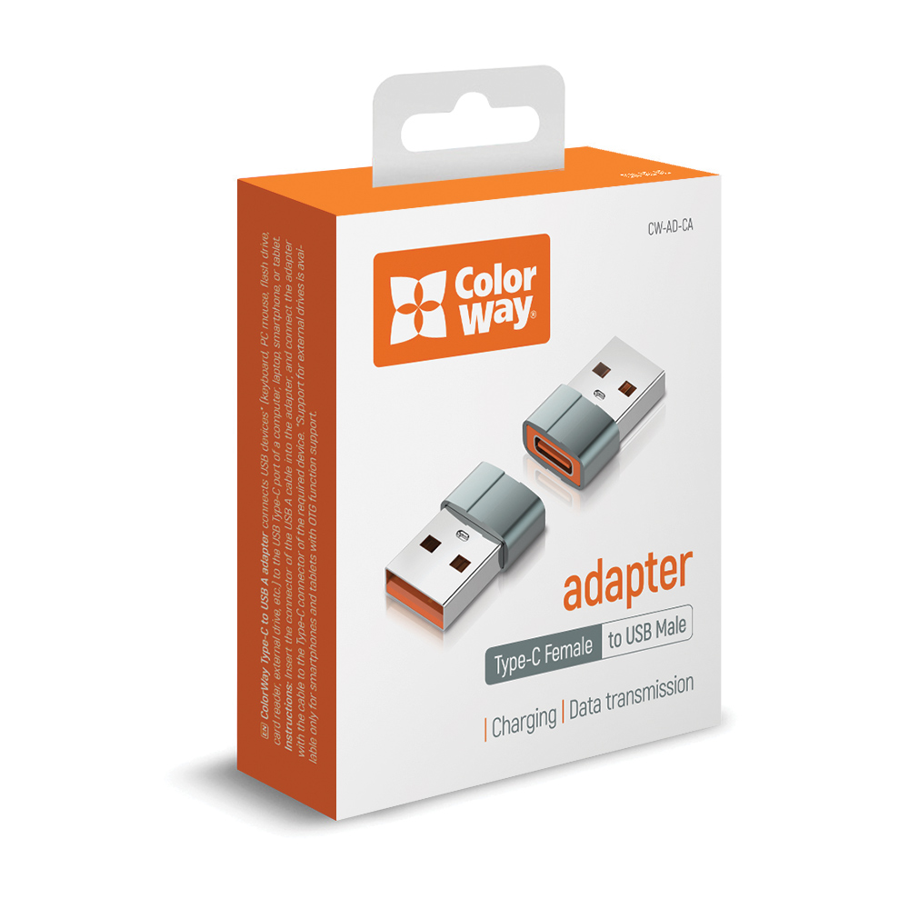 Adaptér Colorway Type-C female na USB-A male (CW-AD-CA)