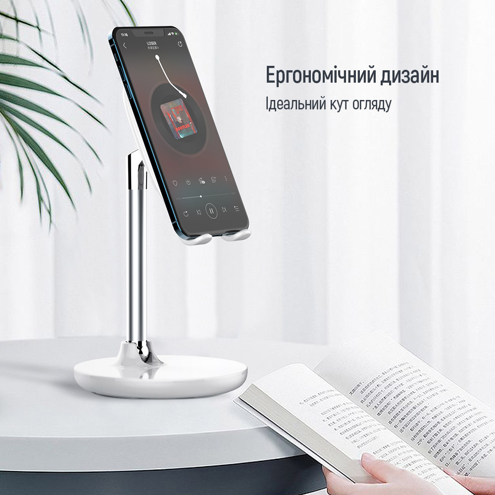 Stojan - držiak ColorWay pre smartfón a tablet - čierny (CW-SH013-BK)
