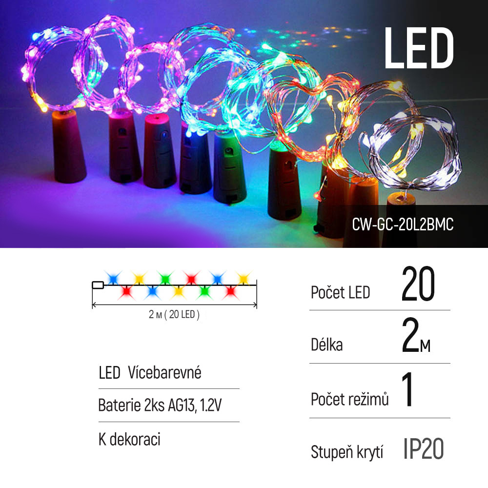 LED reťaz ColorWay - uzáver 