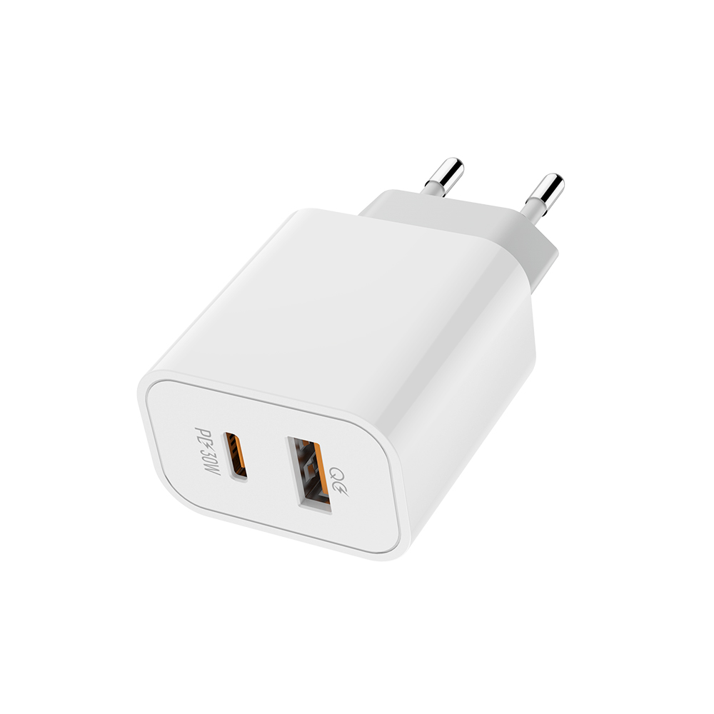 ColorWay AC nabíjačka Power Delivery Port PPS USB (Type-C PD + USB QC3.0) (30W), čierna, (CW-CHS037PD-WT)