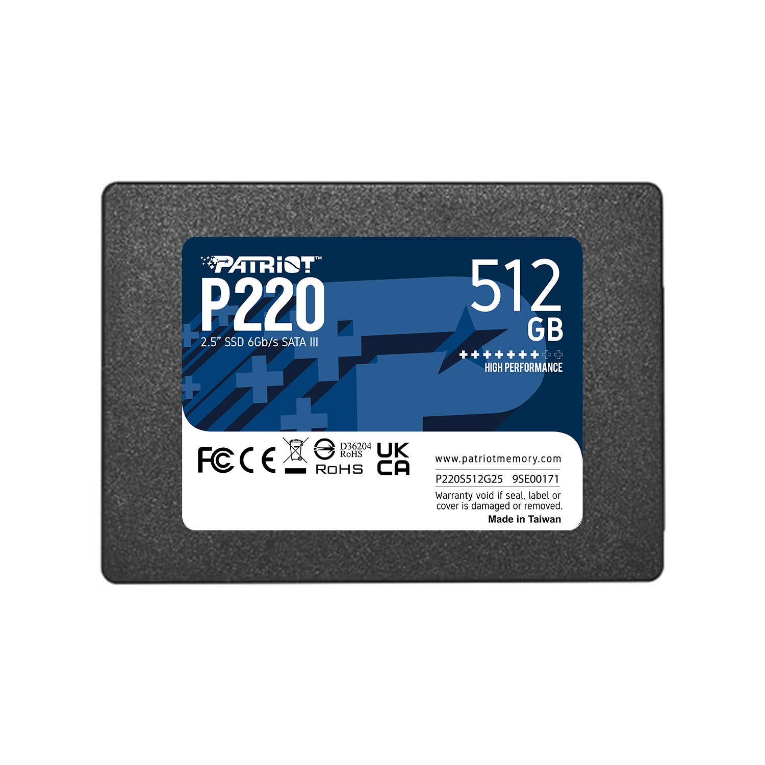 

Patriot P220 SSD 512GB SATA 3 2.5" (P220S512G25)