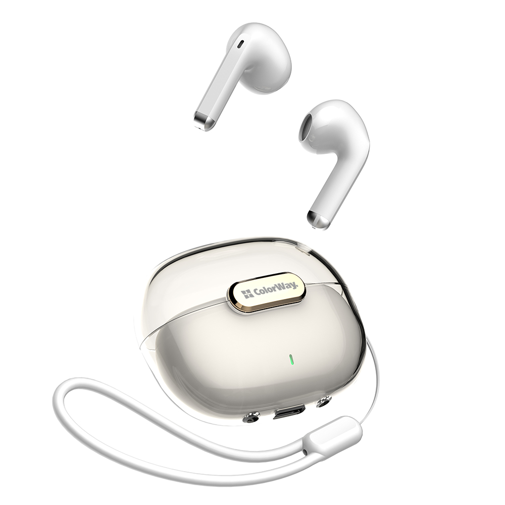 Bezdrôtové slúchadlá (earbuds) ColorWay Slim (CW-TWS2WT) - biele
