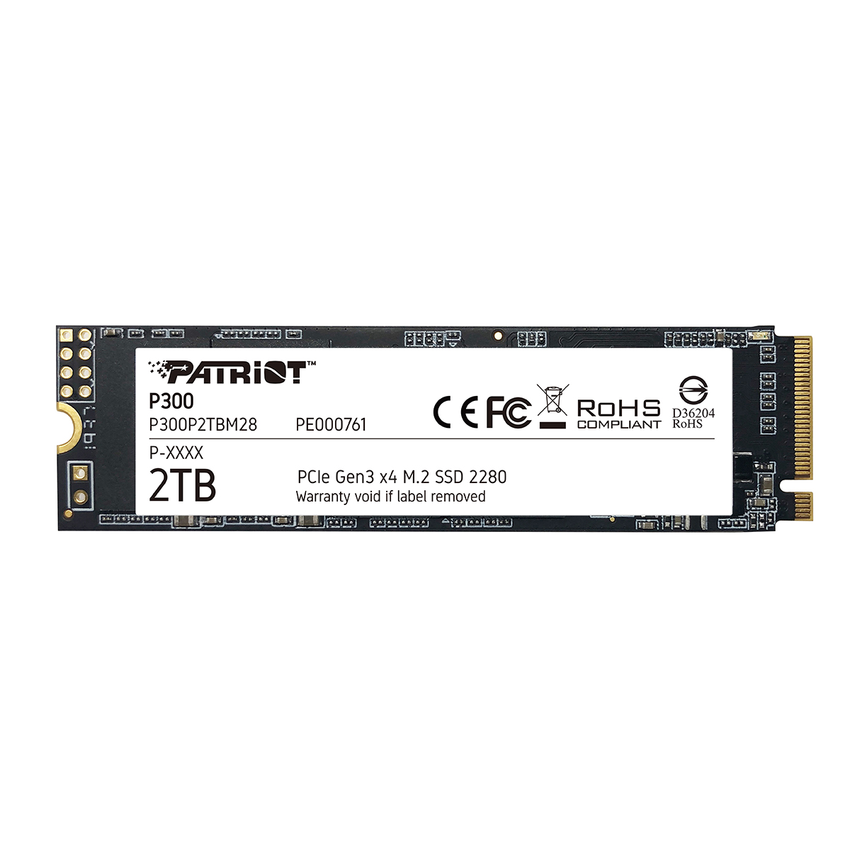 

Patriot P300 PCIe M.2 2280 SSD 2TB (P300P2TBM28)