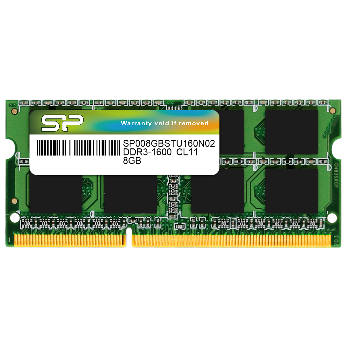 

Silicon Power 8GB, DDR3-1600,CL11,SODIMM, 512Mx8 DR, (SP008GBSTU160N02)