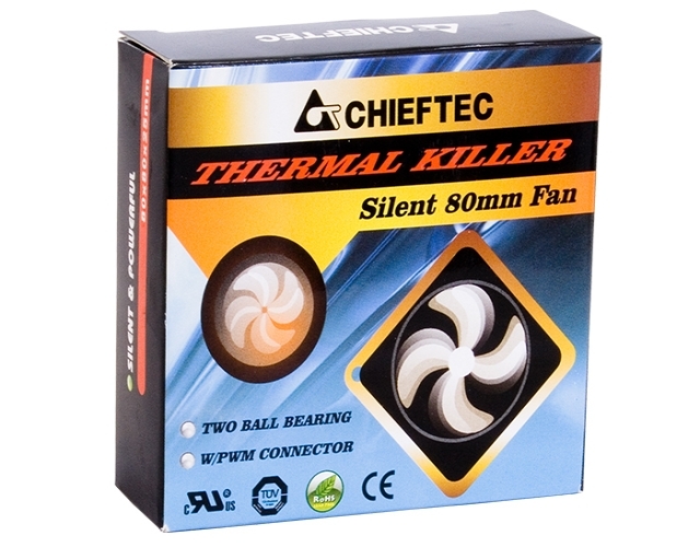 

PC ventilátor Chieftec AF-0825PWM, 80x25 mm, ball bearing ,PWM konektor
