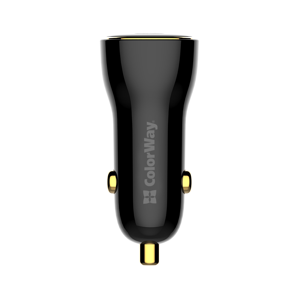 ColorWay Nabíjačka do Auta, Power Delivery Port PPS USB (USB-A + USB-C) (60W) čierna (CW-CHA046PD-BK)