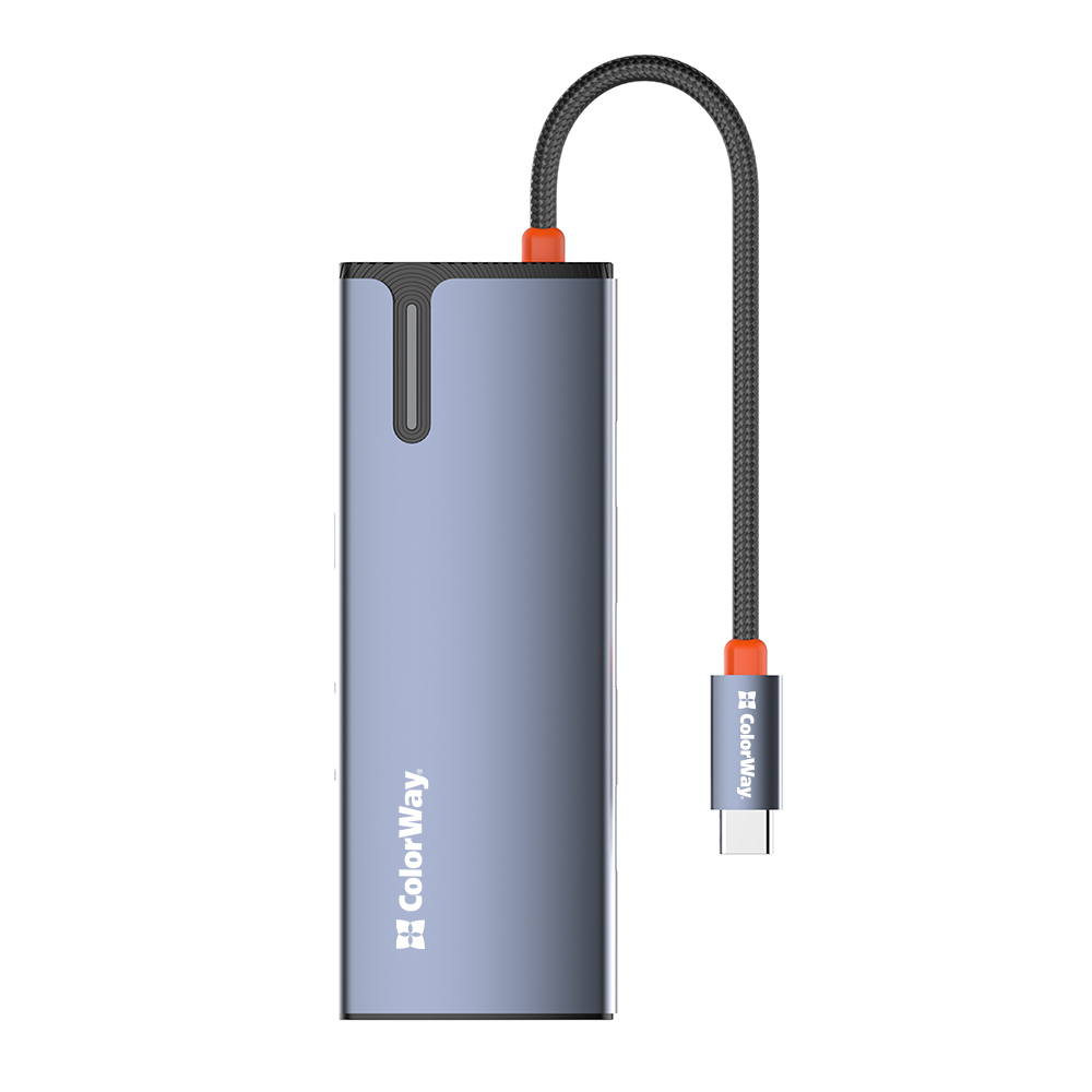 USB hub (dokovacia stanica) ColorWay USB-C 5v1 Type C PD 100W/USB3.0х3/HDMI 4K (CW-HUB01)