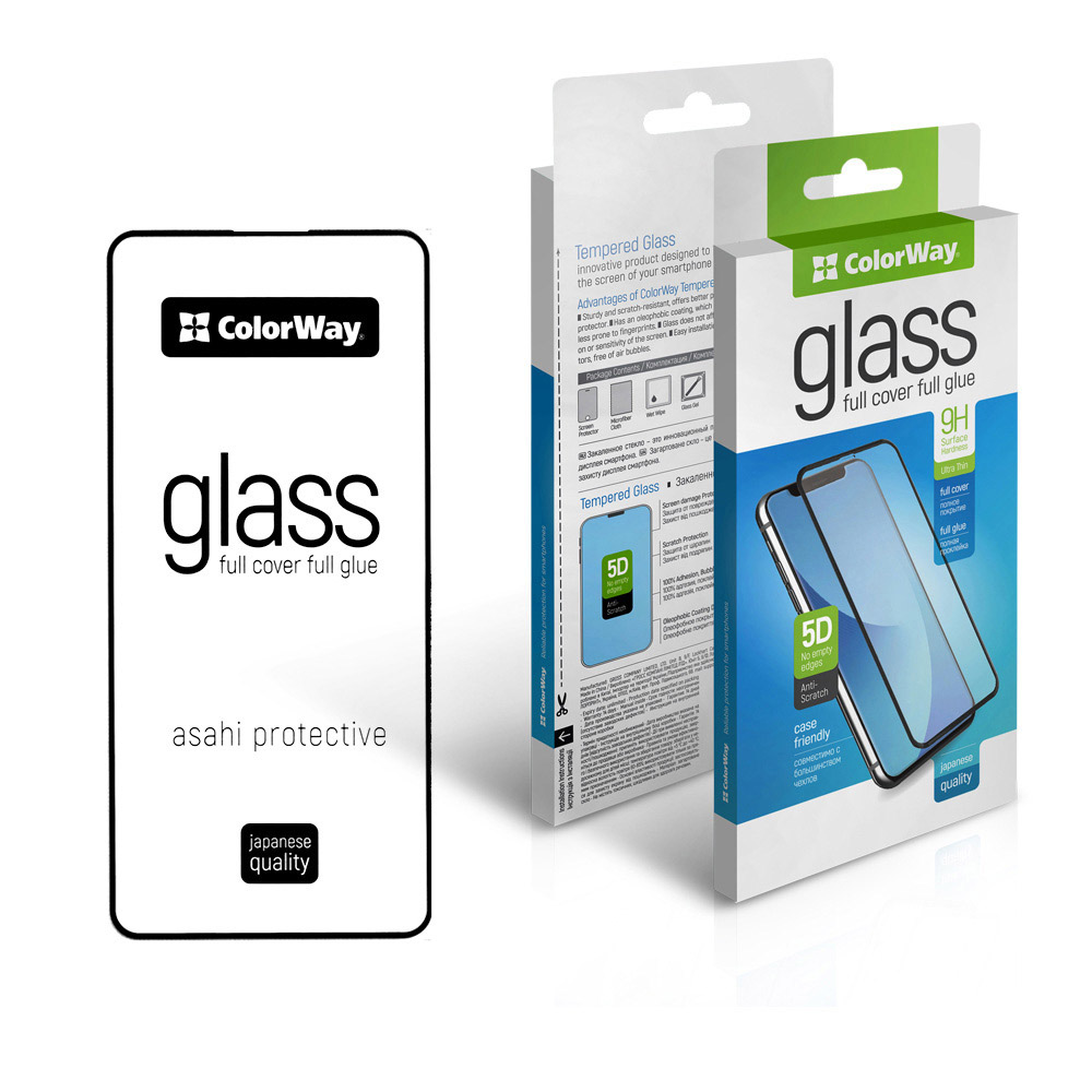Tvrdené sklo ColorWay 9H FC glue pre Apple iPhone 16 Pro Max black (CW-GSFGAI16PM-BK)