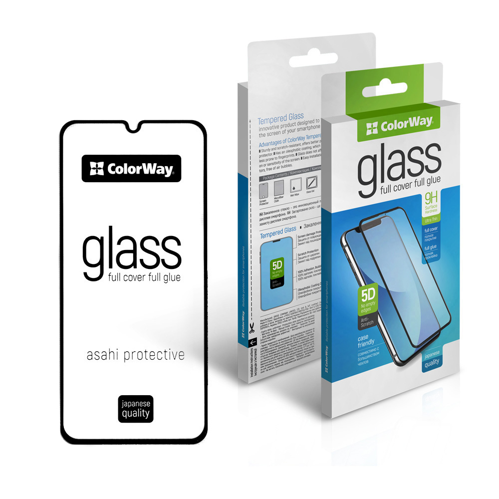 Tvrdené sklo ColorWay 9H FC glue ColorWay Samsung Galaxy A35 black (CW-GSFGSGA356-BK)