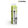 Kábel ColorWay univerzálny 3v1 (Lightning+MicroUSB+Type-C) 4.0A, 20W, 1.2m, grey (CW-CBU3003-GR)