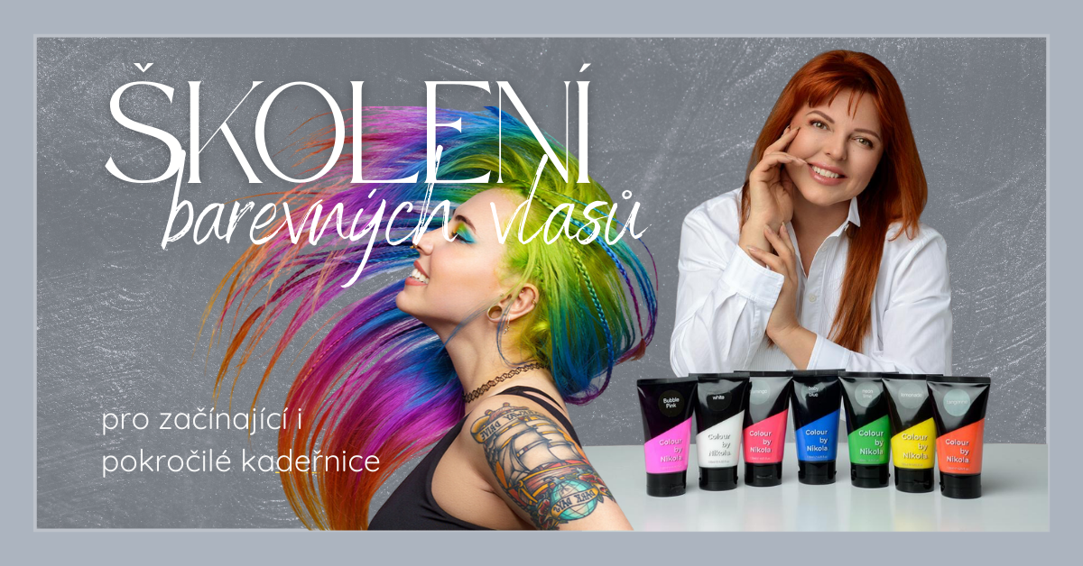 Školení barevných vlasů