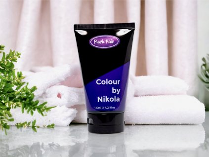 Barva na vlasy, Purple Rain, tmavě fialová, Hair Colour, Purple Rain, dark purple, Farba do włosów, Purple rain, intensywny fioletowy pigment, 120 ml Colour by Nikola