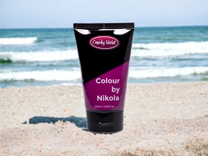 Barva na vlasy, Candy Violet, fialová, Hair Colour, purple, Farba do włosów, wyrazisty fioletowy kolor, 120 ml Colour by Nikola