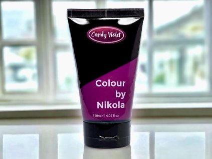 Colour by Nikola, Farba do włosów, CANDY VIOLET wyrazisty fioletowy kolor włosów, 120 ml, Barva na vlasy, CANDY VIOLET fialová, 120 ml, Hair Color, CANDY VIOLET purple, 120 ml,
