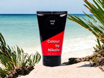 Barva na vlasy, Coral Red, oranžovo čevená, Hair colour, orange-red, Farba do włosów, pomarańczowo-czerwony, 120 ml Colour by Nikola