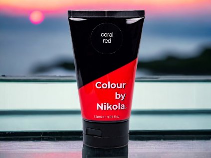 Barva na vlasy, Coral Red, oranžovo čevená, 120 ml, Colour by Nikola