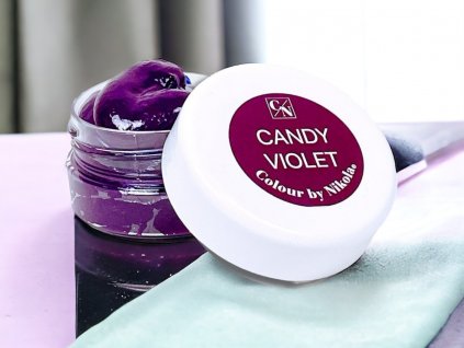 Colour by Nikola, Farba do włosów, CANDY VIOLET wyrazisty fioletowy kolor włosów, 50 ml, Barva na vlasy, CANDY VIOLET fialová, 50 ml, Hair Color, CANDY VIOLET purple, 50 ml,