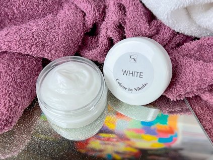 Krém White pro míchání světlejších odstínů, 50 ml, Colour by Nikola Farba do włosów, WHITE biała baza, 120 ml Hair colour, WHITE white cream, 50 ml