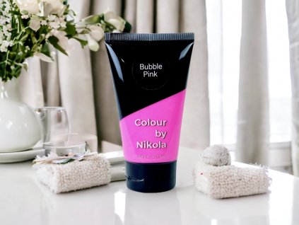 Color by Nikola, barva na vlasy, Hair dye, Farb do włosów Bubble Pink, sytá růžová, pastel pink, jasnoróżowy, 120 ml Colour by Nikola