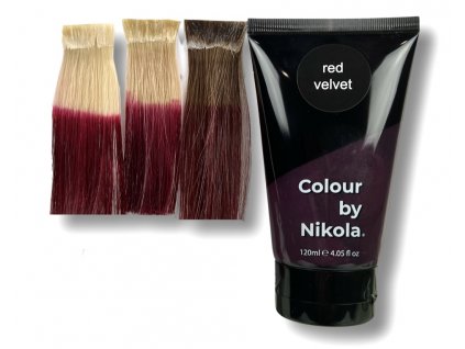 Barva na vlasy, Red Velvet, sytá červená, 120 ml Farba do włosów RED VELVET, intensywna czerwień, 120 ml Hair Colour, RED VELVET, rich red, 120 ml