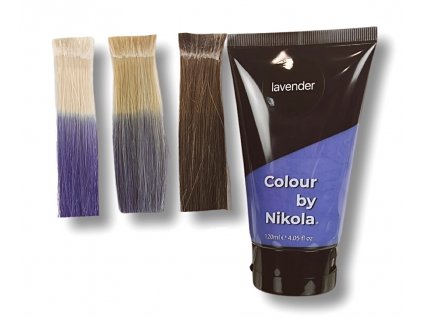 Color by Nikola barva na vlasy, Lavender, modro fialová, Hair colour, Blue Violet, Farba do włosów, niebiesko-fioletowy, 120 ml Colour by Nikola