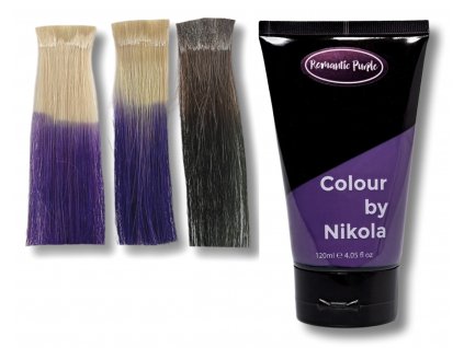 Barva na vlasy, Romantic Purple, pastelová fialová, Hair colour, Pastel Purple, Farba do włosów, pastelowa fioletowa, 120 ml Colour by Nikola