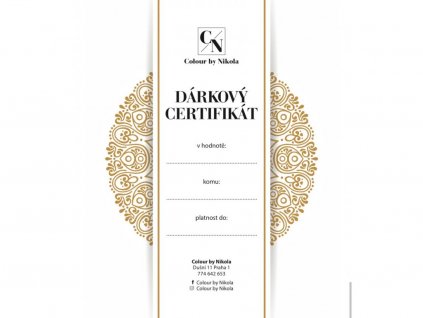 Dárkový poukaz v hodnotě 5000 kč