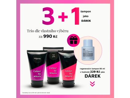 3 barvy + šampon dárek