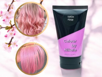 Colour by Nikola to profesjonalne farby do włosów SATIN ROSE, które są używane w salonach fryzjerskich, ale ć w domu.