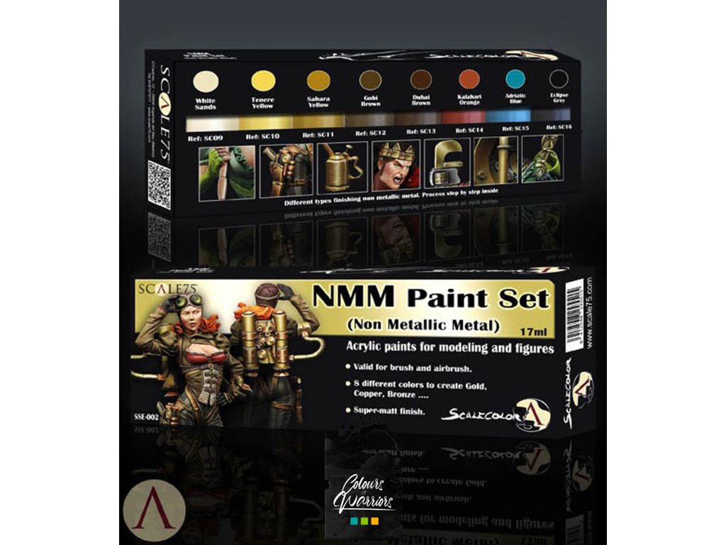 SCALECOLOR: NMM PAINT SET GOLD AND COPPER