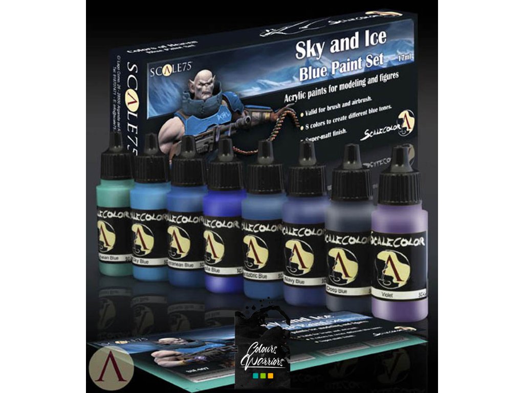 SCALECOLOR: SKY AND ICE BLUE PAINT SET