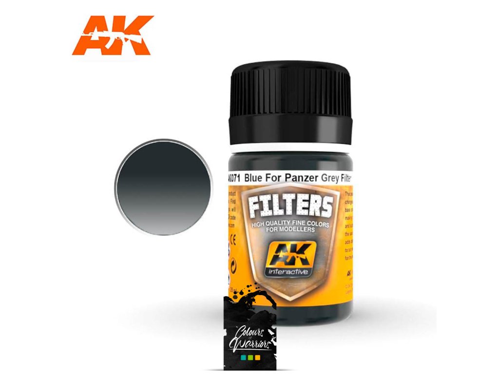 AK INTERACTIVE ENAMEL EFFECTS: BLUE FOR PANZER GREY FILTER