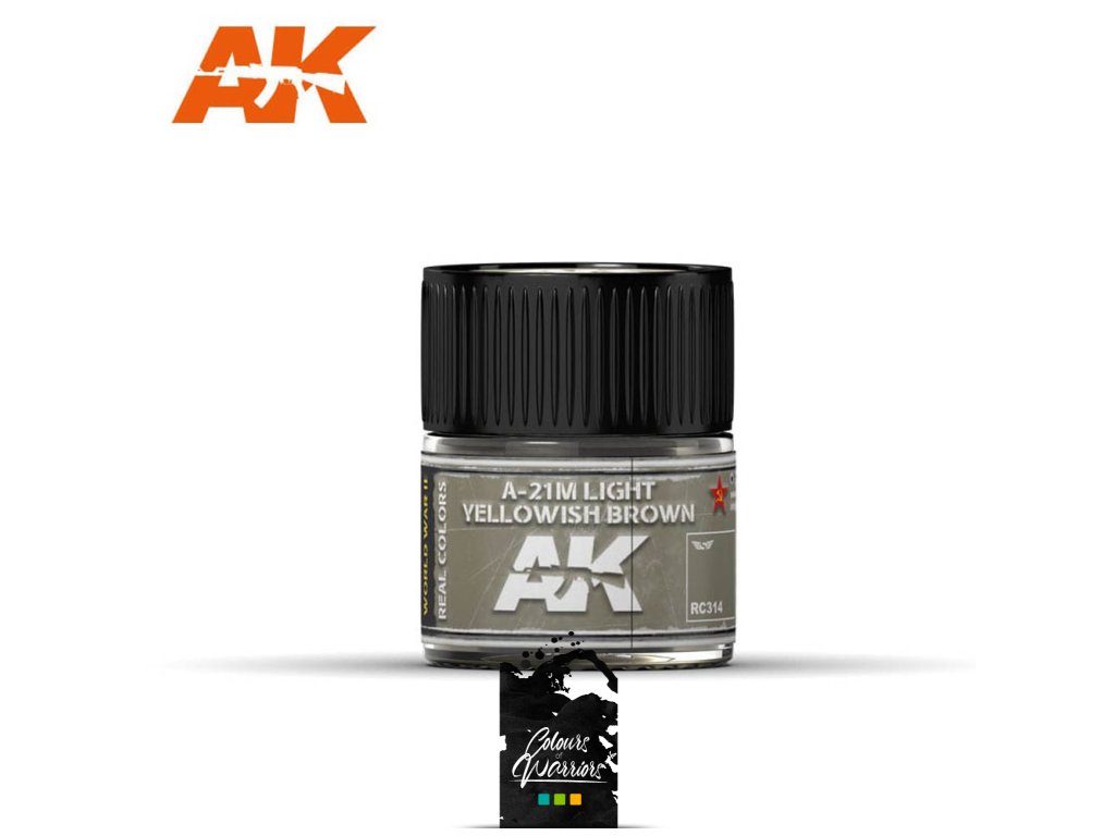 REAL COLORS: A-21M LIGHT YELLOWISH BROWN