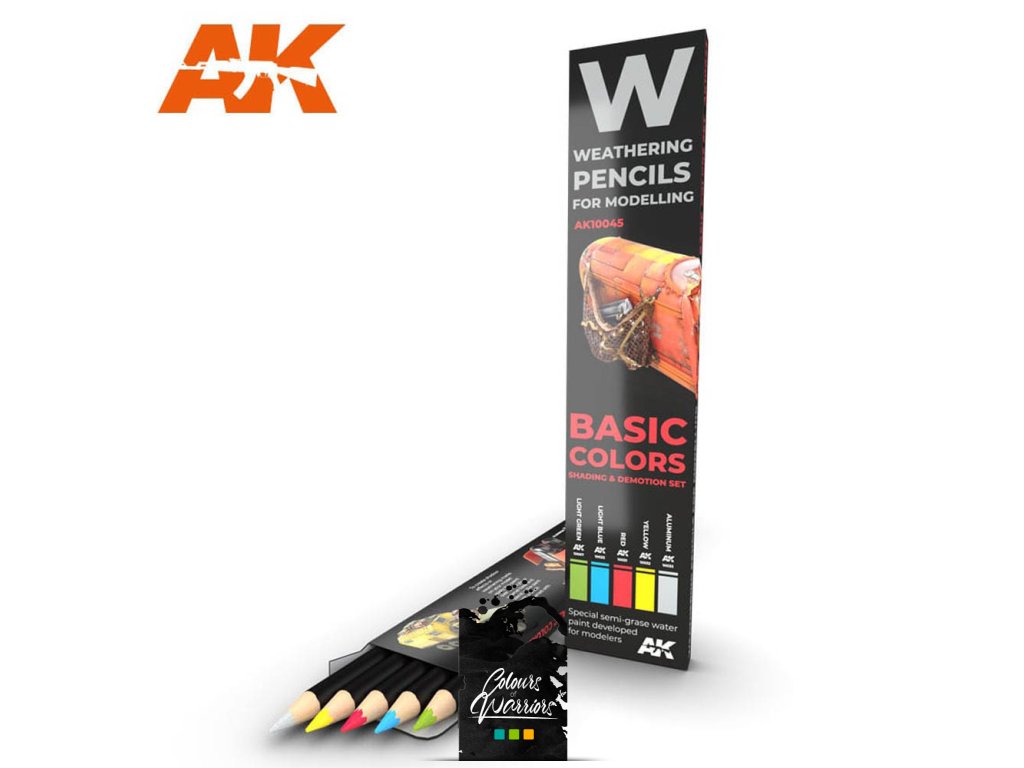 PENCILS: WEATHERING SET BASIC COLORS SHADING AND DEMOTION SET