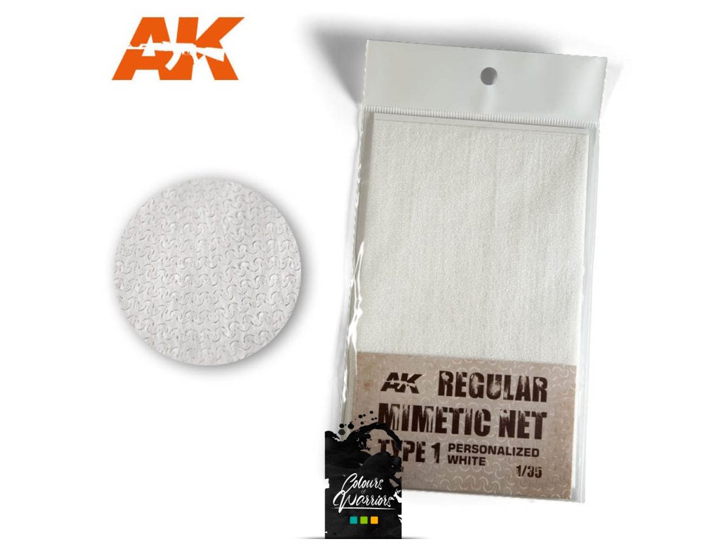 CAMOUFLAGE NET: REGULAR TYPE 1 PERSONALIZED WHITE