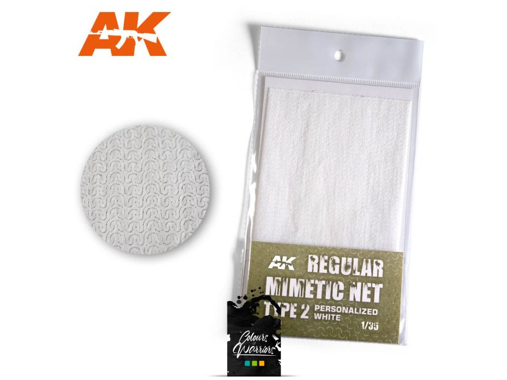 CAMOUFLAGE NET: REGULAR TYPE 2 PERSONALIZED WHITE