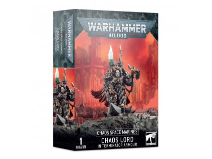 CHAOS SPACE MARINES: CHAOS LORD IN TERMINATOR ARMOUR