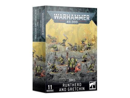 WARHAMMER 40K: ORKS - RUNTHERD AND GRETCHIN
