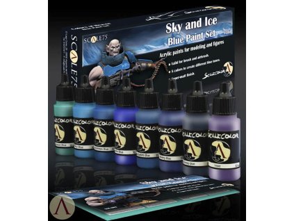 SCALECOLOR: SKY AND ICE BLUE PAINT SET