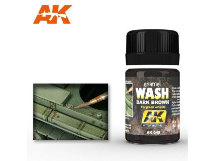 WASH: DARK BROWN FOR GREEN VEHICLES