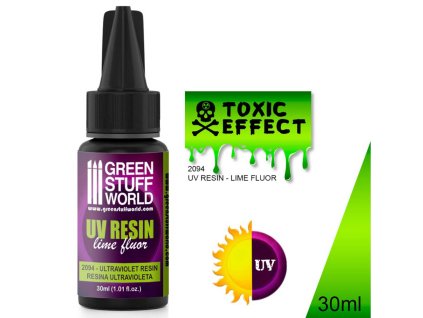 UV RESIN: ULTRAVIOLET RESIN - FLUOR LIME