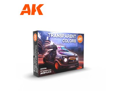 3RD GENERATION: PAINTS SET - TRANSPARENT COLORS