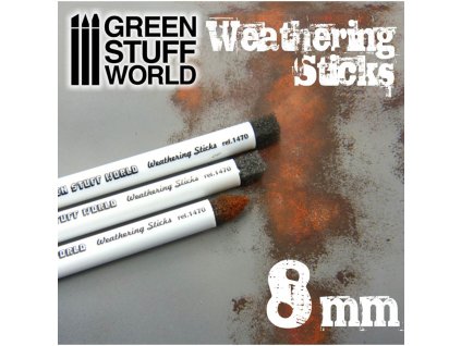 STICKS: WEATHERING 8MM (HOUBIČKY)