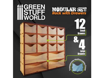 MODULAR SET WITH DRAWERS (MODELÁŘSKÝ ORGANIZÉR)