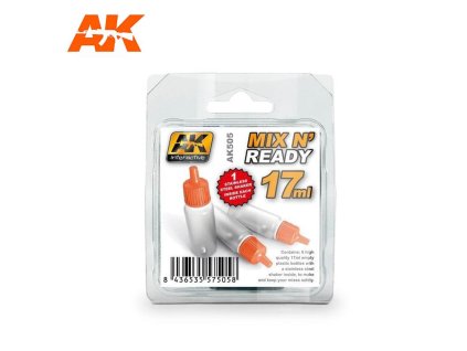 MIX N’ READY: JARS WITH SHAKER BALL - 17ML (PRÁZDNÉ NÁDOBKY NA BARVY)