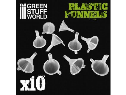 FUNNEL: PLASTIC PACK X 10