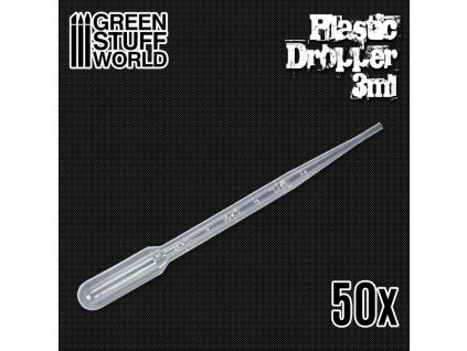 PIPETTES: PLASTIC LONG DROPPER X 50