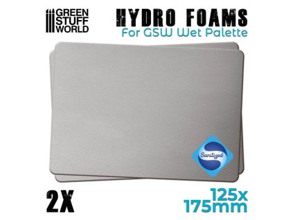 WET PALETTE: GSW - HYDRO FOAM SHEET - PACK (HOUBIČKY DO MOKRÉ PALETY)