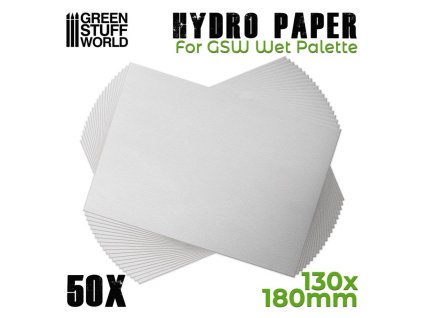 WET PALETTE: GSW - HYDRO PAPER SHEET - PACK (PAPÍRY DO MOKRÉ PALETY)
